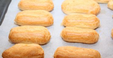 Choux pastry እና eclair የምግብ አሰራር